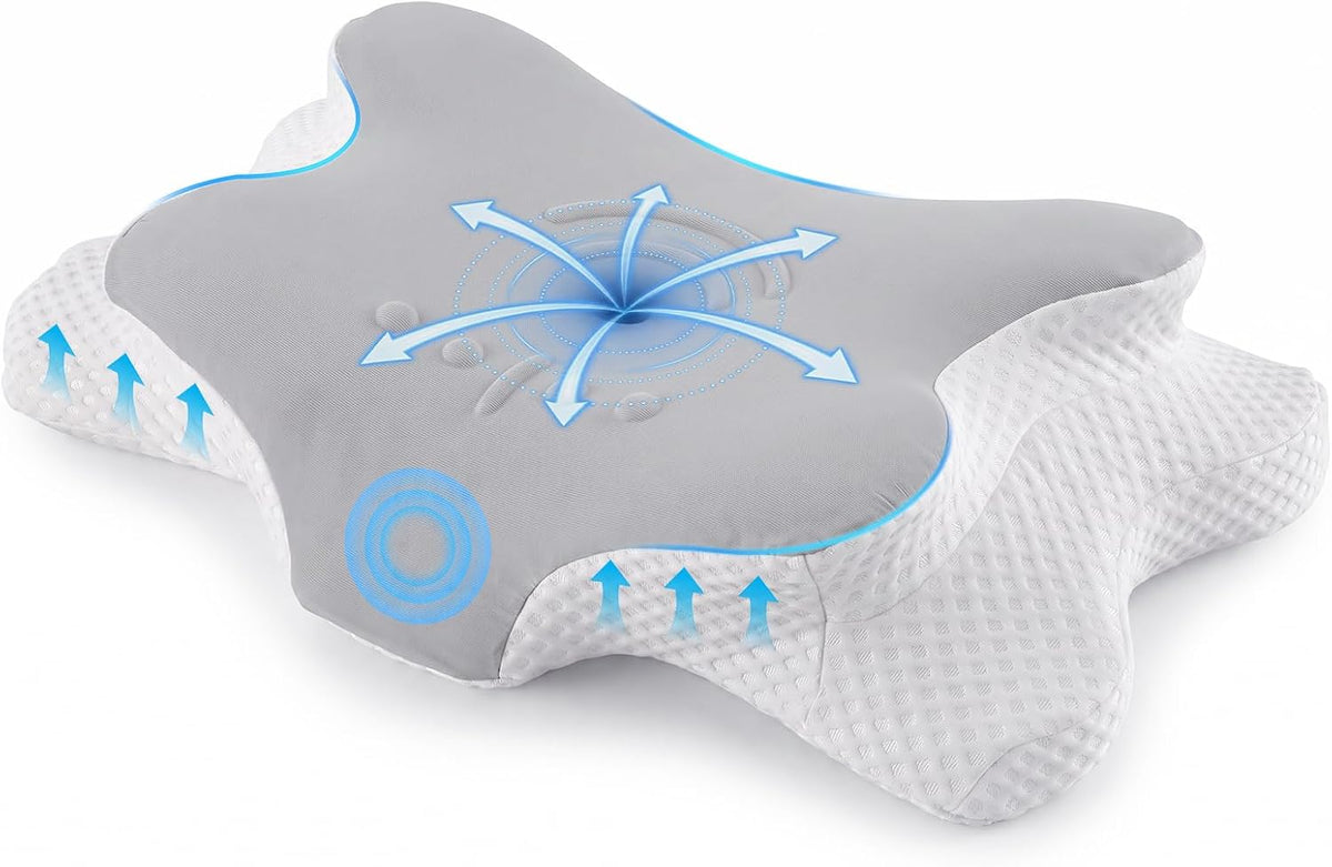 Cervical Neck Pillow – Ergonomic Memory Foam Pillow Copy title