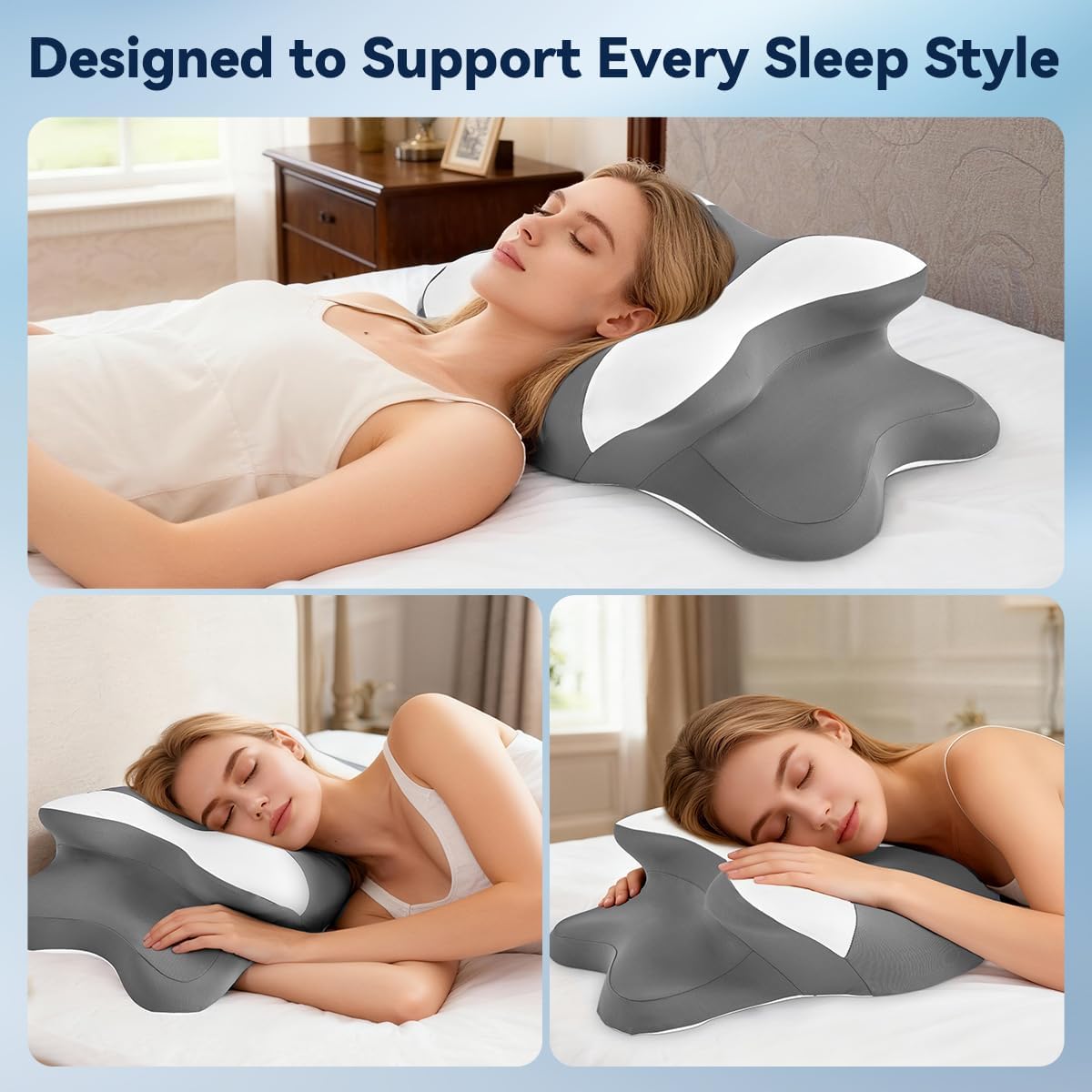 Orthopedic Cervical Pillow – Ergonomic Memory Foam Copy title