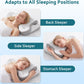 2-in-1 Memory Foam Pillow with Detachable Neck Roll