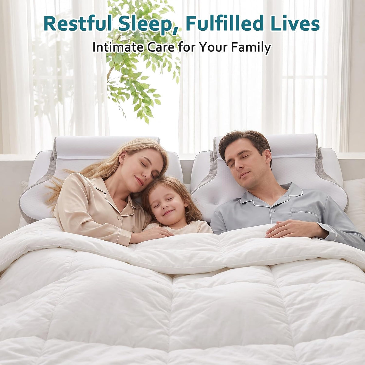 2-in-1 Memory Foam Pillow with Detachable Neck Roll