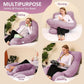 J-Shaped Pregnancy Pillow with Washable Cover