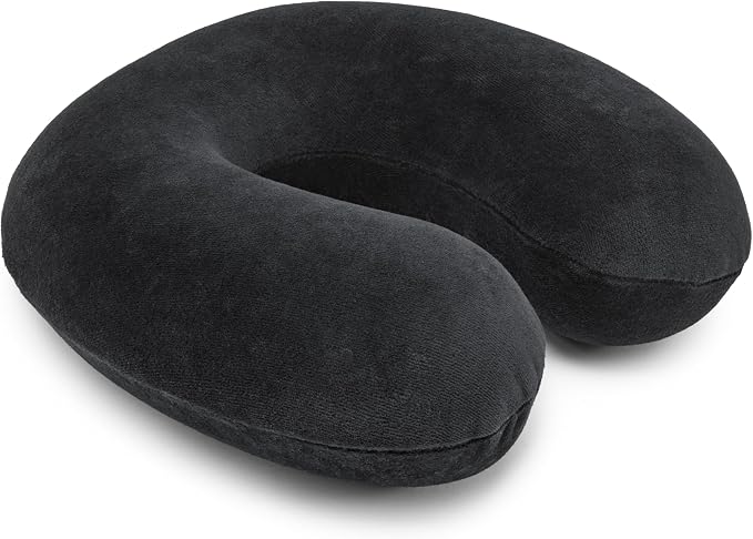 Memory Foam Travel Neck Pillow with Removable Cover