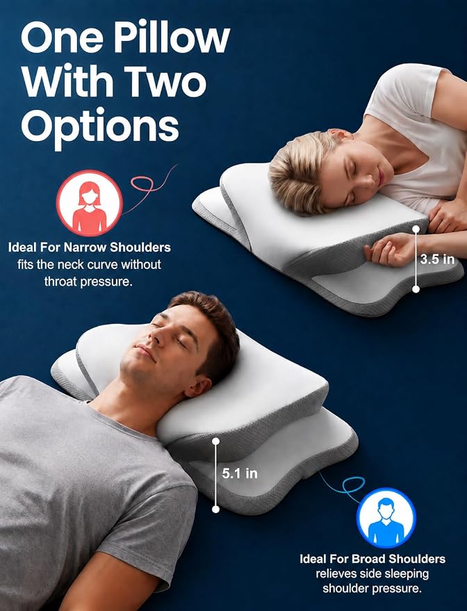 Cervical Neck Pillow – Ergonomic Memory Foam Pillow